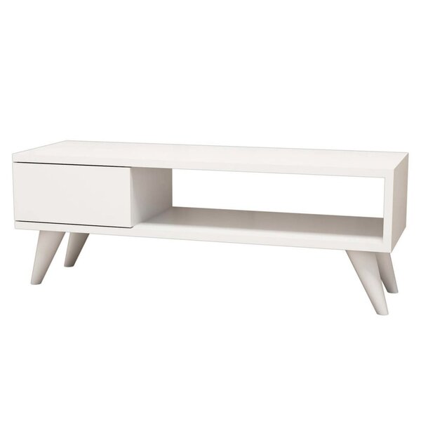 Homemania Meuble TV Maya 90x30x33 cm Blanc