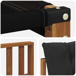 vidaXL 2 Pièce Canapé d’extérieur Bois d'Acacia Massif Naturel