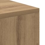vidaXL Bureau d'écriture Chêne artisanal Panneau de particules Moyenne