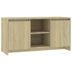 vidaXL Meuble TV Chêne sonoma 102x37 5x52 5 cm Bois d'ingénierie