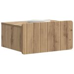 vidaXL Cabinet de chevet mural 2 pc Chêne artisanal 49 x 34 5 x 24 cm