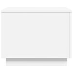 vidaXL Table basse avec lumières LED blanc 50x50x40 cm