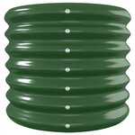 vidaXL Lit surélevé de jardin Acier enduit de poudre 332x40x36 cm Vert