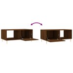 vidaXL Table basse chêne marron 90x50x40 cm bois d'ingénierie