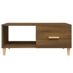 vidaXL Table basse chêne marron 89 5x50x40 cm bois d'ingénierie