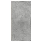 vidaXL Buffet gris béton 79x38x80 cm bois d'ingénierie