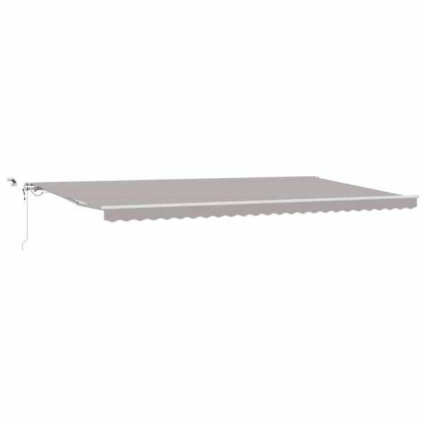 vidaXL Auvent Rétractable Gris clair 600 × 300 cm Tissu et Métal