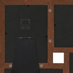 vidaXL Collage de cadres photo pour photo de 4x(10x15 cm) Marron MDF
