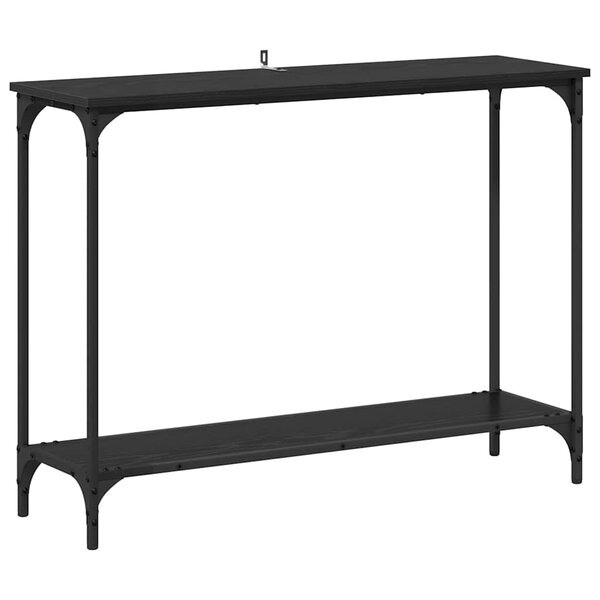 vidaXL Table console Chêne noir 101 x 30.5 x 75 cm Bois d'ingénierie
