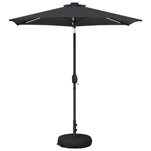 vidaXL Parasol de jardin avec lampes LED 230 x 230 cm Polyester
