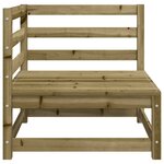 vidaXL Canapés d'angle de jardin 2 Pièces 70x70x67cm bois de pin imprégné