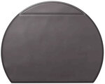 Sous-main Demi-cercle avec rabat transparent, 65x 52 cm, Noir DURABLE