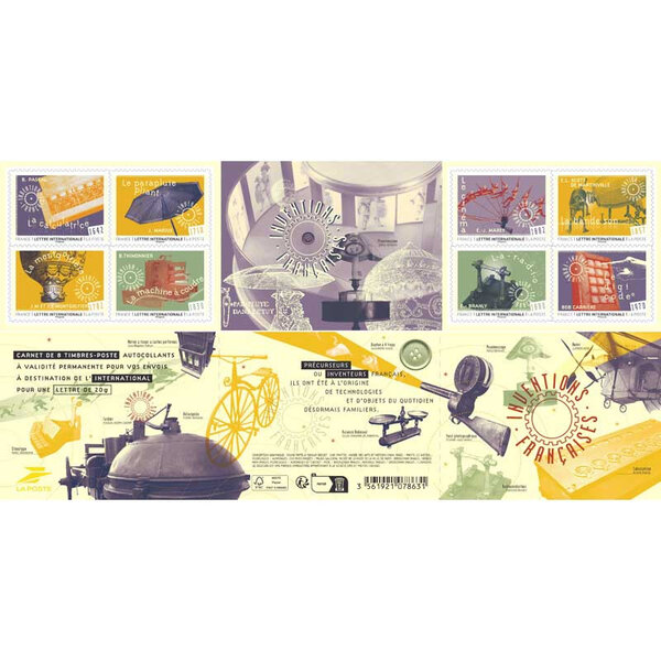 Timbres autoadhésifs de France N 2588-2595  Inventions françaises.