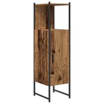 vidaXL Ensemble de mobilier de salle de bain avec porte 3 Pièces Marron