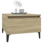 vidaXL Table d'appoint Chêne sonoma 50x46x35 cm Bois d'ingénierie