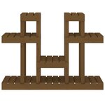 vidaXL Support à plantes Marron miel 104 5x25x77 5 cm Bois massif pin