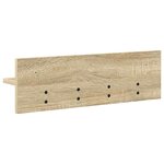 vidaXL Porte-manteau mural avec étagère Chêne sonoma 60 x 10.5 x 18 cm