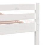 vidaXL Cadre de lit sans matelas blanc bois massif 180x200 cm