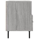 vidaXL Meuble TV Sonoma gris 80x36x50 cm Bois d'ingénierie