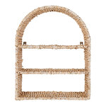 Étagère design en rotin arqué 36 x 12 x 45 cm