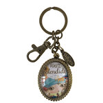 Porte-clefs verity rose splendide