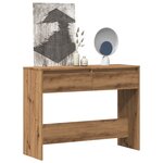 vidaXL Table console chêne artisanal 100x35x76 5 cm bois d'ingénierie