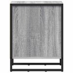 vidaXL Table de chevet 2 Pièces Gris Sonoma 39.5 x 30 x 50 cm