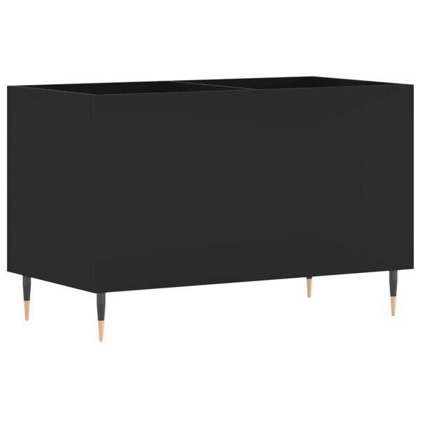 vidaXL Armoire à disques noir 74 5x38x48 cm bois d'ingénierie