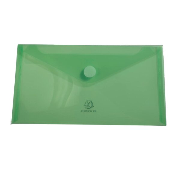 Sachet De 5 Mini Pochettes-enveloppes Polypropylène - 25x13 5cm - Couleurs Assorties - Exacompta