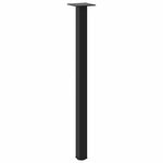 vidaXL Pieds de table console 4 pièces Noir 72-74 cm Acier