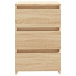 vidaXL Table de chevet Chêne sonoma 40x35x62 5 cm bois d'ingénierie