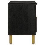 vidaXL Meuble TV noir 100x33x46 cm bois d'ingénierie