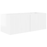 vidaXL Meuble TV 8 Pièces Blanc brillant