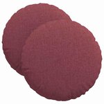 vidaXL Coussins de siège 2 Pièces Bordeaux Ø40 x 13 cm tissu