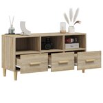 vidaXL Meuble TV Chêne sonoma 102x36x50 cm Bois d'ingénierie