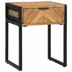vidaXL Cabinet de chevet Marron 40 x 35 x 50 cm Bois d'acacia massif