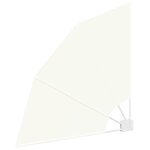 vidaXL Écran de confidentialité pour balcon Crème 115 x 115 cm tissu