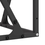 vidaXL Braise Marron 80 x 80 x 40 cm Acier Corten