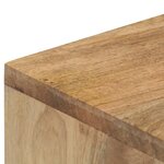 vidaXL Table console 90x45x75 cm bois de manguier massif