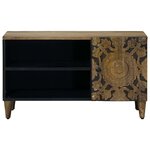 vidaXL Meuble TV Marron 80 x 31 5 x 46 cm Bois de mangue massif