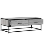 vidaXL Table basse sonoma gris 100x50x35 cm bois d'ingénierie et métal
