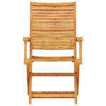 vidaXL Ensemble bistro pliant 3 Pièces Marron Bois d'Acacia Massif