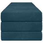 vidaXL Canapé-lit pliable 180 x 67 x 45 cm Bleu