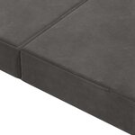 vidaXL Canapé-lit pliable 140 x 67 x 45 cm Gris foncé