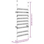 vidaXL Étagère à chaussures télescopique avec barres Aluminium