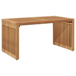 vidaXL Table d'appoint de jardin Marron 70 x 37.5 x 35.5 cm