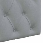 vidaXL Tête de lit suspendue Gris clair Tissu