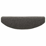 vidaXL Tapis d'escalier auto-adhésifs 15 Pièces Gris foncé
