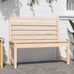 vidaXL Banc de jardin 109 cm bois massif de pin