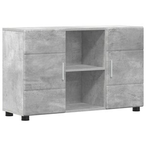 vidaXL Buffet Gris béton 88 5 x 30 5 x 55 5 cm Bois d'ingénierie